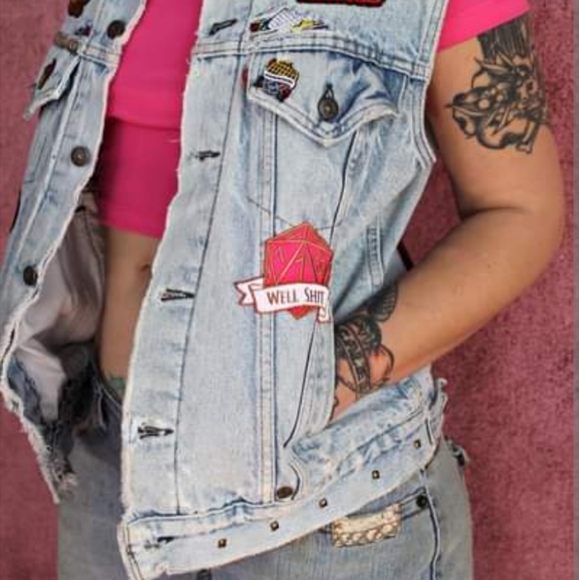 SOLD @MARKET! Vintage Levi's Stranger things red tag custom vest! Hollywood! - Picture 10 of 15